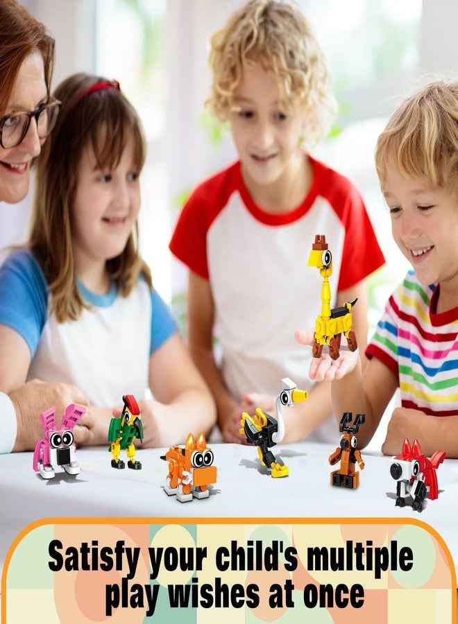 TWERF Valentines Party Favors for Kids- 20 Pack Animals Building Blocks Toy Goody Bags Stuffers Classroom Prizes Easter Basket Birthday Party Favors Valentine's Return Gifts for Boys Girls Age 6-12+ - Image 4